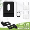 SiliFine 12 Pcs Metal Mirror Clips Holder Wide Channel Mirror