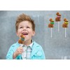 Fruidles Chocolate Flavored Easter Bunny Lollipops Suckers, Colorful Easter Eggs,
