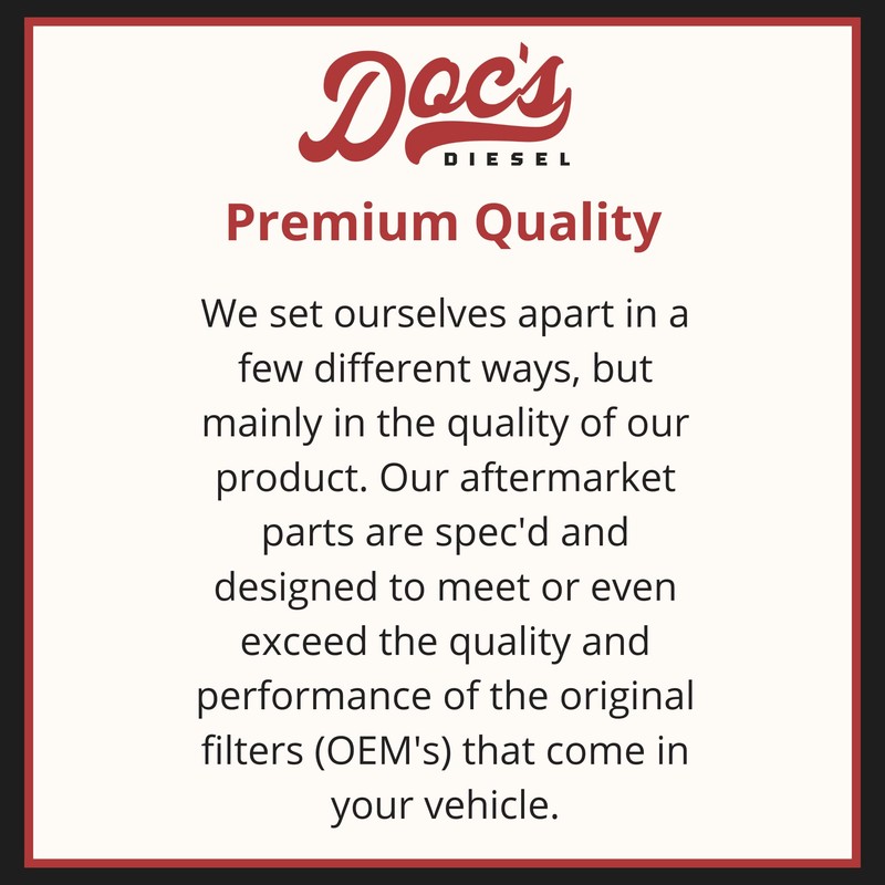 DOC'S 7.3L Powerstroke Fuel Filter w/Cap 1999-2003 | Replaces FD4596