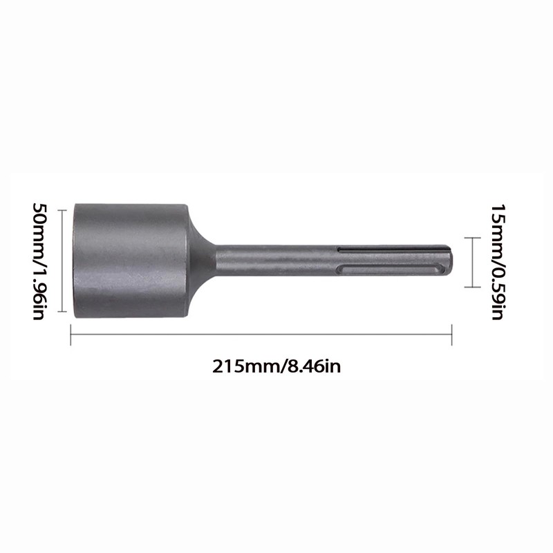 SDS Max Shank T-Post Driver, Metal Stake Driver, Ground Rod