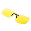 Ultra Rectangular Clip On Glasses Night Driving Glasses Men's and