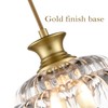 HYDELITE Vintage Glass Pendant Lights Kitchen Island Gold Pendant Light