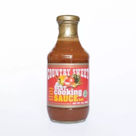 Country Sweet Cooking Sauce 4 jars hot or mild 21 oz