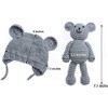 ECYC Newborns Crochet Beanie with Bear Doll Baby Picture Outfits