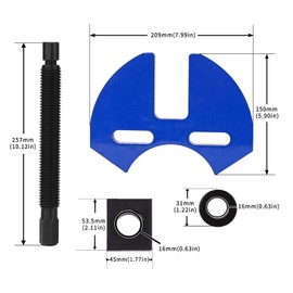 HZAUTOS 40100 Hub Remover Tool Kit, Wheel and Brake Disc Removal for Most 5, 6 & 8 Lug Hub Assemblies on Cars & Trucks