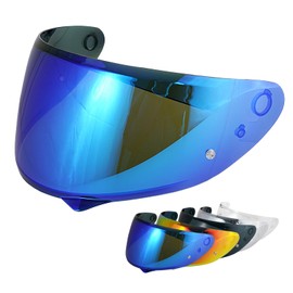 VCOROS HJ-34P Helmet Visor - HJ-34P Helemt Shield Visor Tinted C10 Helmet Visor Face Shield for HJ-34P C10 (Chrome Blue)
