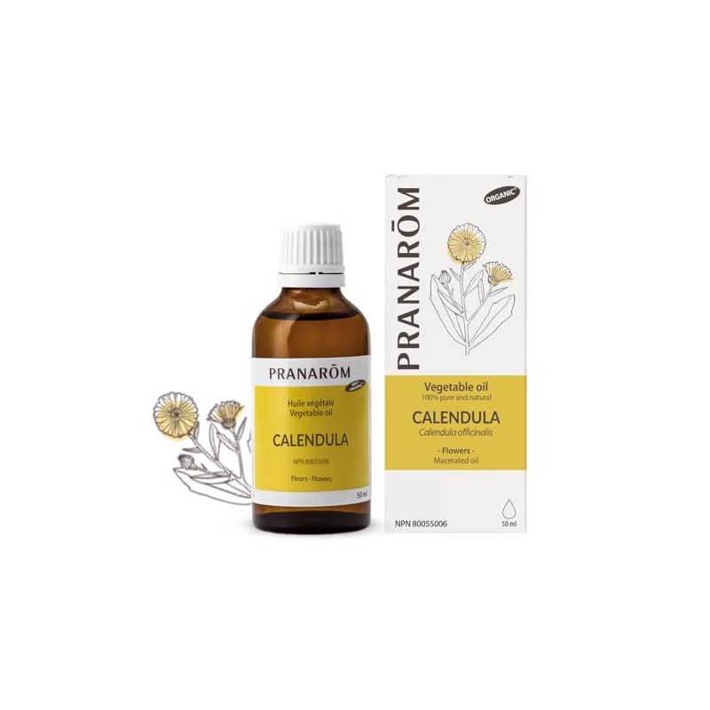 Pranarom - Calendula Organic Macerated Oil - 100% Natural, for