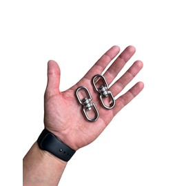Stainless Steel Swivel Double Eye Swivel Marine Saltwater Grade Industrial (6mm, 5)