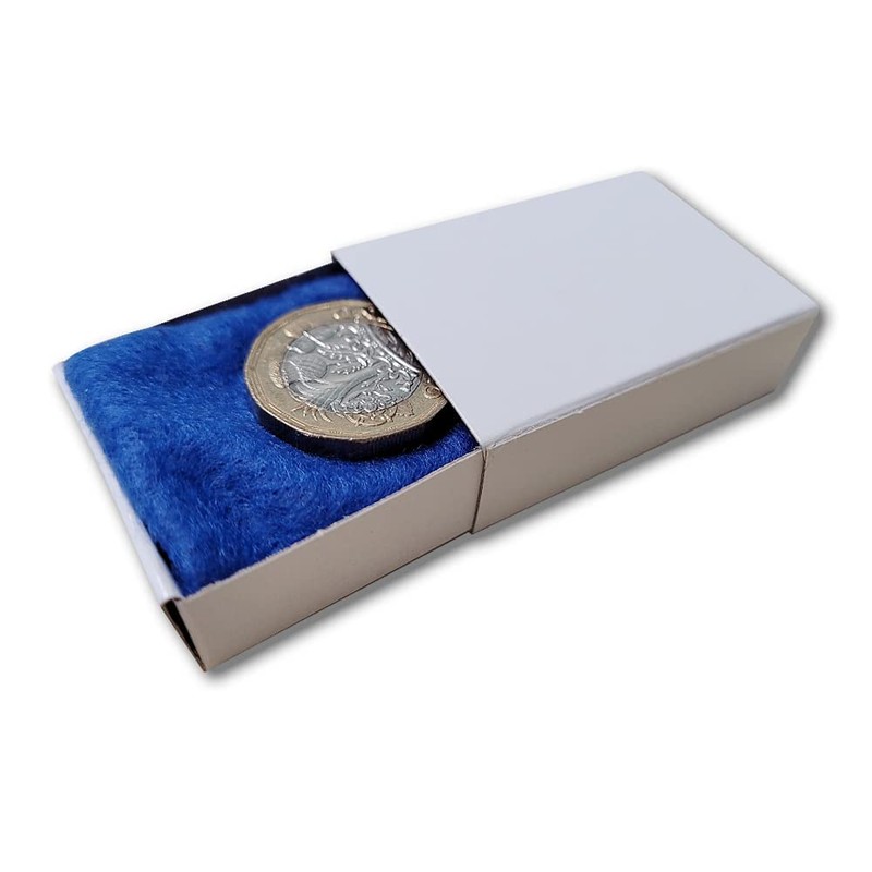 Pack of 50 Plain White Card Craft Matchboxes for Arts,