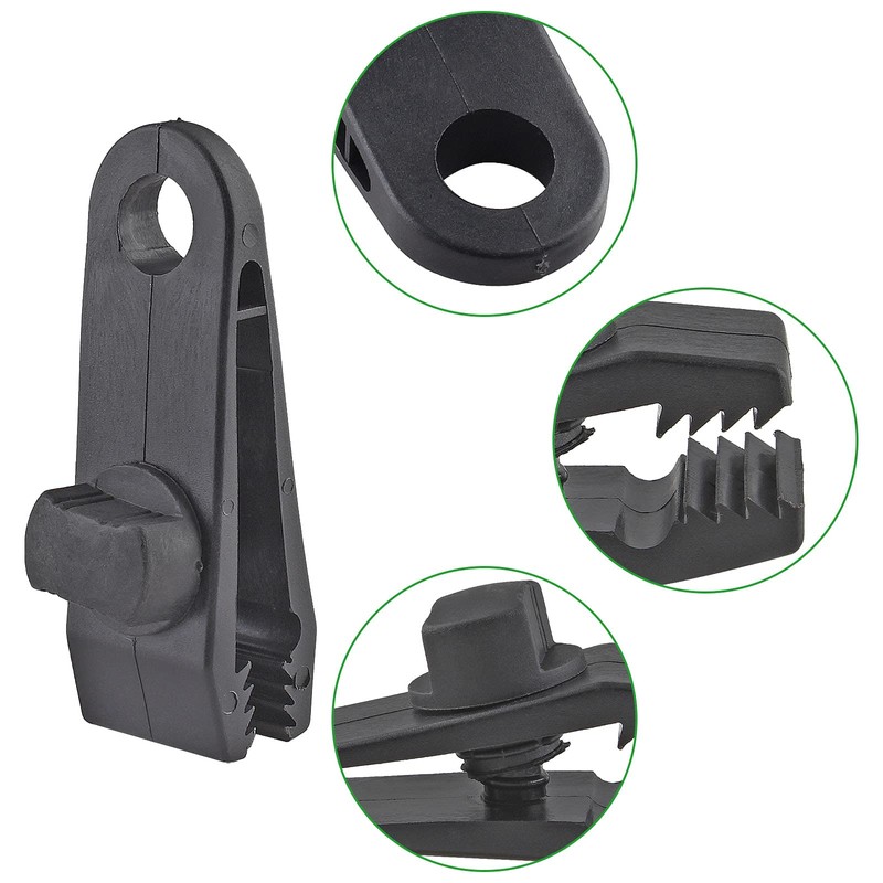 Jiozermi 24 Pcs Tarp Clips, Heavy Duty Lock Grip, Reusable