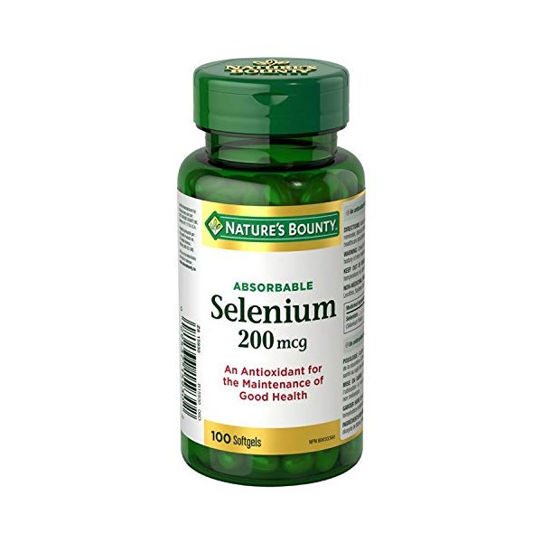 Nature's Bounty Selenium 200mcg, 100 Capsules