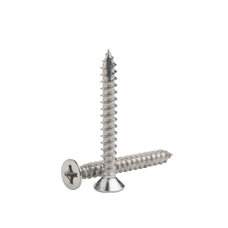 Hinge Outlet Satin Nickel Wood Screws for Hinges 9 x
