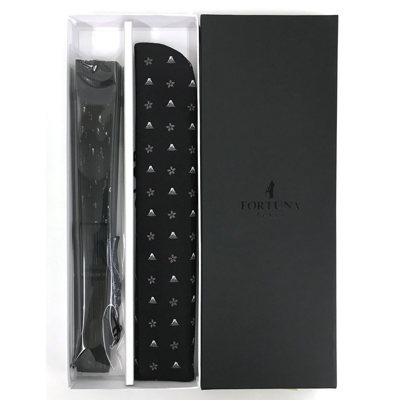 FORTUNA Tokyo Kyo Fan 18. HOKUSAI Hokusai FT-F18, Black