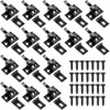 Lounsweer 16 Pcs Brass Heavy Duty Cabinet Door Latch Cabinet