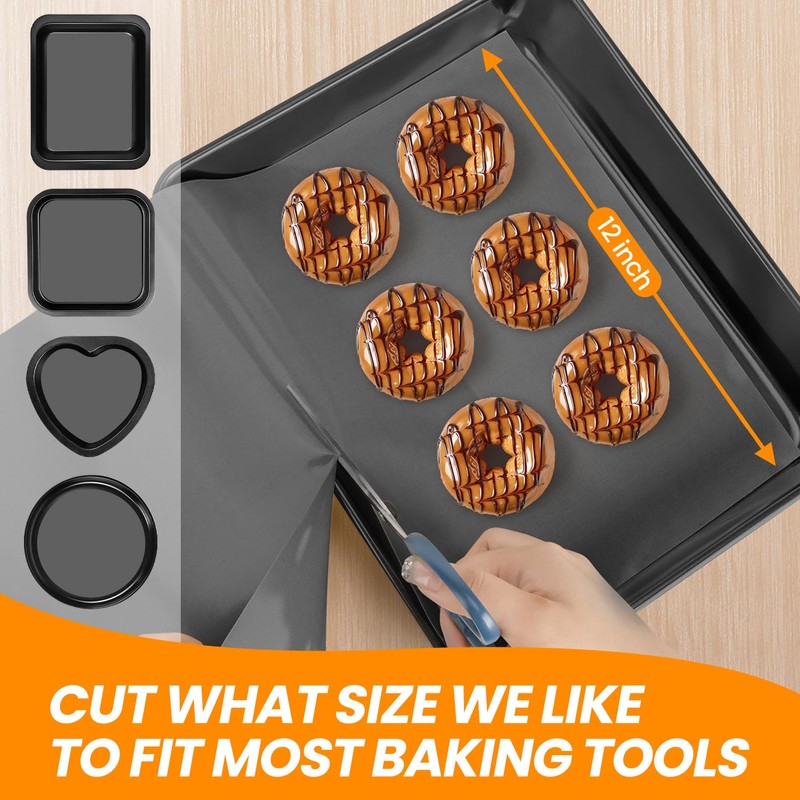 Baking Mat Roll Pan Liner-12IN X 10FT-Gray