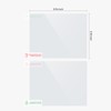 VIOFO 4 x Transparent Plastic Static Windshield Sticker, Compatible with