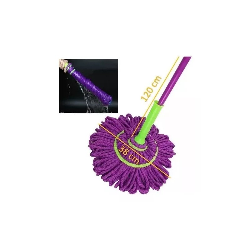 LUC 3 Pack Trapeador Magico Torbellino Se Exprime Solo Morado