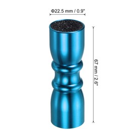 PATIKIL 3-in-1 Snooker Pool Cue Tip Tool, Billiard Cue Stick Tip Tool Repair Cue Tip Accessories Scuffer/Shaper/Aerator, Blue