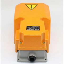 HSPTR LTH-1/6 Foot Switch Aluminum Shell Machine Tool Parts Silver Point Electrical Power Industrial Reset Pedal Switch