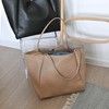 HOXIS Oversize Pu Leather Tote Women Weekender Bag Shopper Handbag