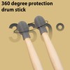 8 Pieces Drum Mute Drumstick Silent Tip Drum Dampener Accessory