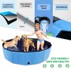 CACSPS Foldable Dog Pool, 55" x 12" Kiddie Pool with