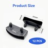 12 Pcs Plastic Bed Slat Holders, Bed Slats Holders, Black