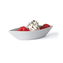 Holst Porzellan BAT 220 Bowl 20 cm Ship Shape "Bateau Boot", White, 19.5 x 8 x 4 cm, 6 Units
