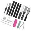 20pcs Pedicure Tool Set Calluses Removal Dead Skin File Foot
