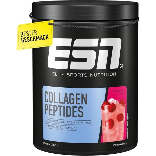 ESN Collagen Peptides, 300 g, Fresh Cherry, Promotes Joint Stability