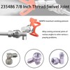 YESHINDA 2pcs 235486 7/8 inch Thread Swivel Joint Fits for