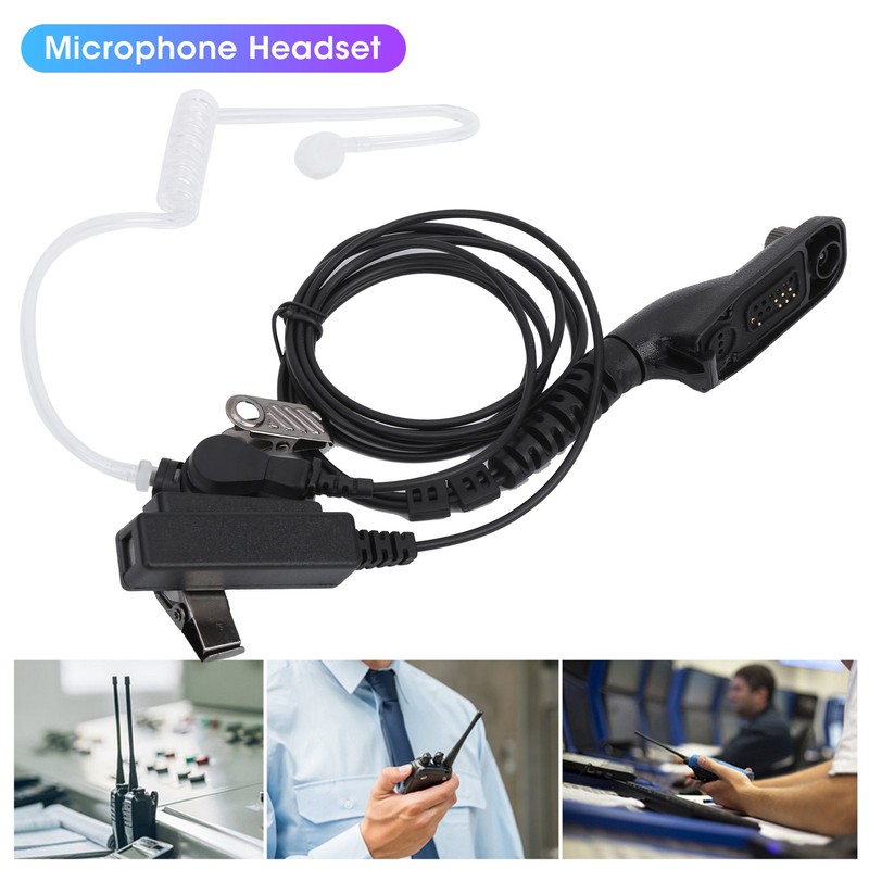 Walkie Talkie Headphone with Microphone PPT Acoustic Tube For Motorola