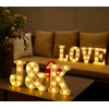 DyingSwan Led Light Up Letters, 26 Alphabet Marquee Letter Lights,