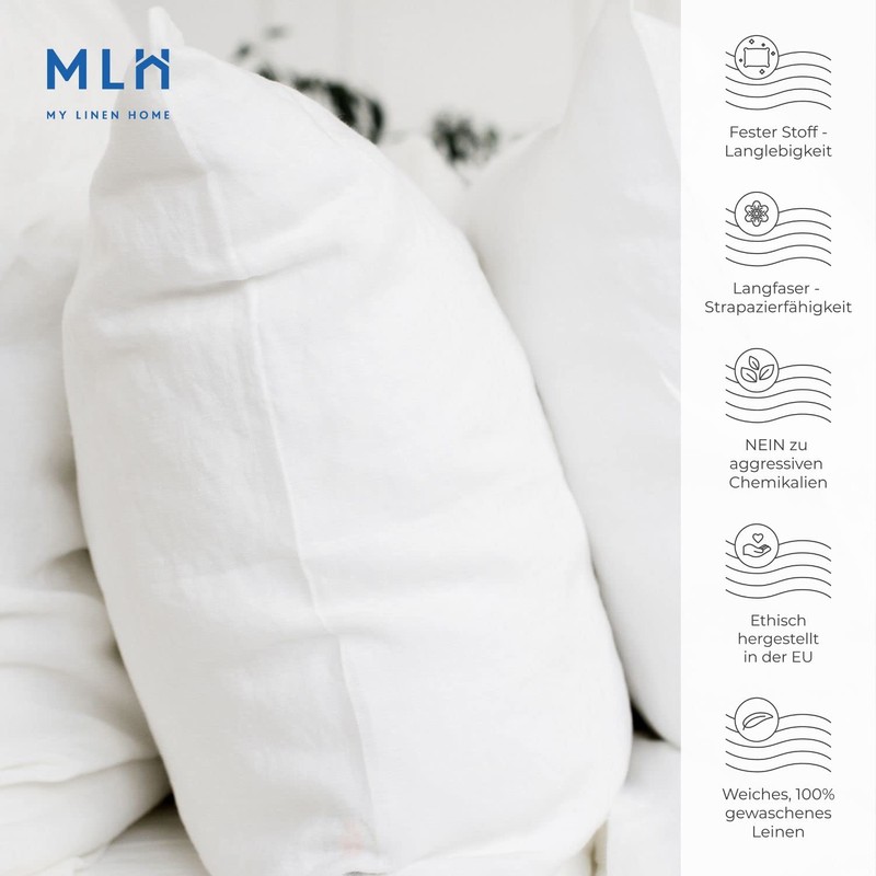 My Linen Home Cushion Cover, 50 x 60 cm, Linen,