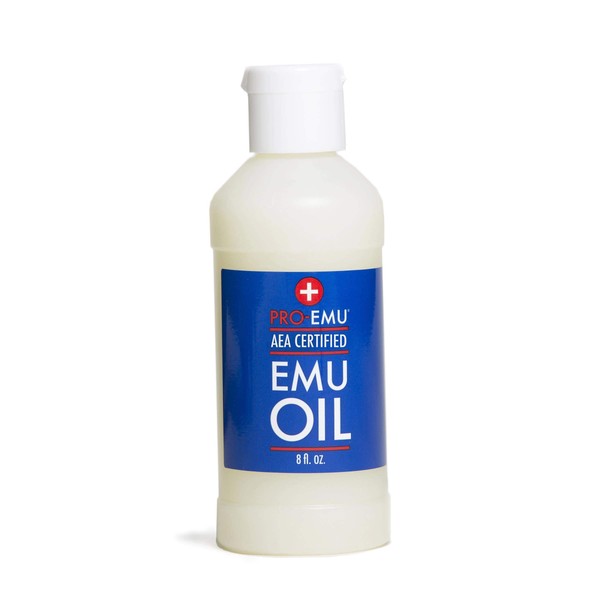 PRO EMU OIL (8 oz) All Natural Emu Oil - AEA Certified - Made In USA - Best All Natural Oil for Face, Skin, Hair and Nails.