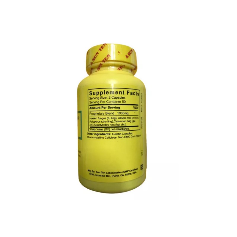 Sun Ten - Hoelen Five Herb Formula, 100 Capsules /