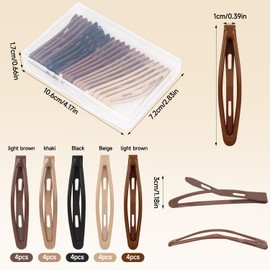 MOTIBACK Metal Snap Hair Clips 20Pcs - Durable Non-Slip Hair Accessories for Women, Ladies & Girls, Strong Grip Metal Hair Clips with Secure Hold