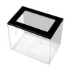 CiaoHER Acrylic Tip Collection Jar Donation Suggestion Box for Money