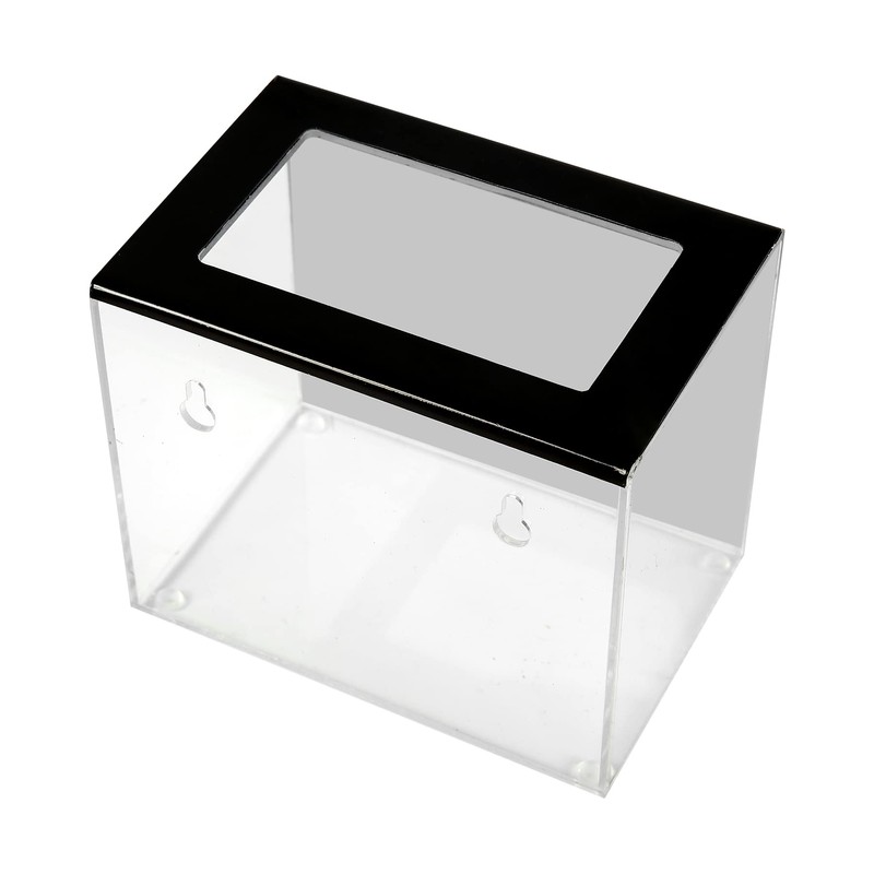 CiaoHER Acrylic Tip Collection Jar Donation Suggestion Box for Money