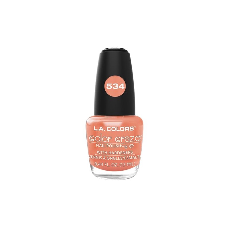 L.A. COLORS Color Craze Nail Polish, Hottie CNP534