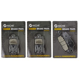 NICHE Brake Pad Set for Kawasaki Vulcan 1600 Mean Streak 43082-0063 43082-0031 Front Rear Organic