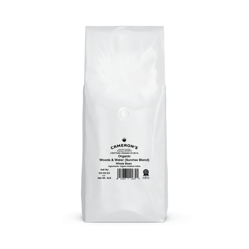 Cameron's Coffee Roasted Whole Bean Coffee, Organic Woods & Water,