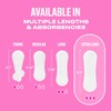 Carefree Panty Liners for Women Long, Unwrapped, Unscented, 92ct
