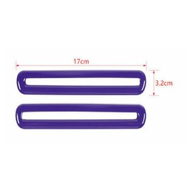 LWCHUANG Inner Door Air Outlet Vent Trim Cover Bezel Purple for Dodge for Challenger 2015-202 Glossy 210902006