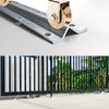 LAJIAOZ 12ft V-Track Galvanized Inverted V Track for Sliding Gates,