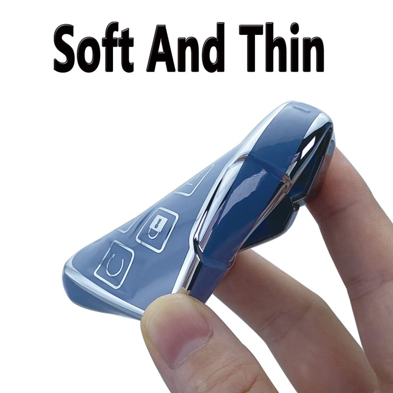 Yuebutor Key Fob Cover Case Compatible with Chevy Silverado 1500