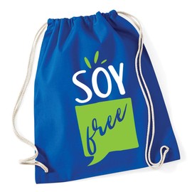 Hippowarehouse Soy Free Drawstring Cotton School Gym Bag 37cm x 46cm, 12 litres