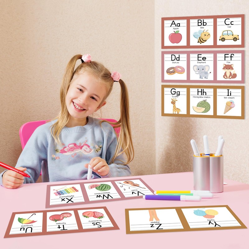 COCHIE Boho Alphabet for Classroom Wall Decorations Kindergarten Preschool, Alphabet