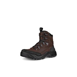 ECCO Men's Offroad Waterproof High Lace Up Hiking Boot, Black Nubuck/Mocha Oil Nubuck, 7-7. 5