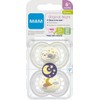 MAM Original Night Dummy Set of 2, Rubber with Dummy